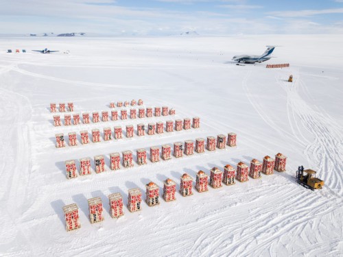 29-31 January 2021, from ice airfield of the Russian station Novolazarevskaya in Antarctica by the specialists of the company 